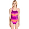 image:imageSpeedo Womens Swimsuit One Piece Endurance The One Printed Team Colors  DiscontinuedTurnz Pink