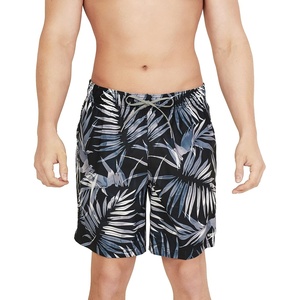 image:imageSpeedo Mens Swim Trunk Mid Length Redondo PrintedPalm Anthracite
