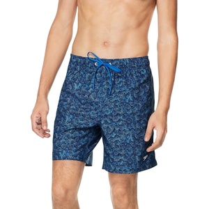 image:imageSpeedo Mens Swim Trunk Mid Length Redondo PrintedPuzzle Peacoat