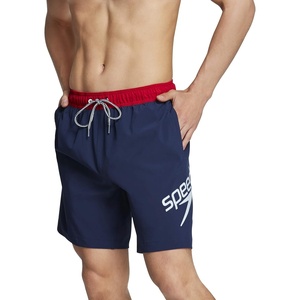 image:imageSpeedo Mens Swim Trunk Mid Length Redondo SolidRedWhiteBlue