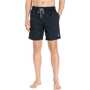 image:imageSpeedo Mens Swim Trunk Mid Length Redondo SolidSpeedo Black