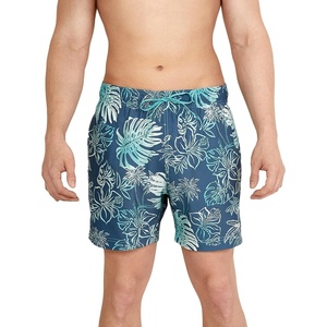 image:imageSpeedo Mens Swim Trunk Short Length Redondo Comfort Liner PrintSwim TrunksOnshore Blend Porcelain