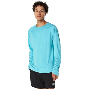 image:imageSpeedo Mens UV Swim Shirt Basic Easy Long Sleeve Regular FitScuba Blue