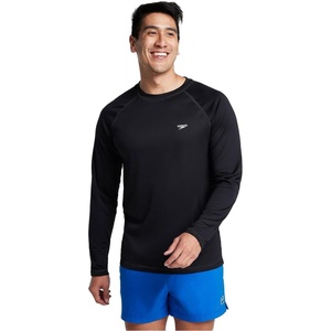 image:imageSpeedo Mens UV Swim Shirt Long Sleeve Loose Fit Easy TeeLoose Speedo Black