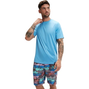 image:imageSpeedo Mens Uv Swim Shirt Graphic Short Sleeve TeeTranquil Blue