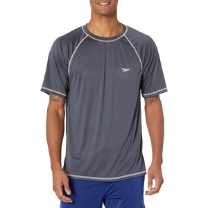 image:imageSpeedo Mens Uv Swim Shirt Short Sleeve Loose Fit Easy TeeLoose Granite