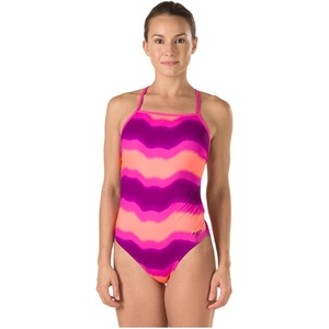image:imageSpeedo Womens Swimsuit One Piece Endurance The One Printed Team Colors  DiscontinuedTurnz Pink