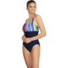 image:imageSpeedo Womens Swimsuit One Piece Adjustable Square Neck Contemporary CutPorcelain