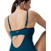 image:imageSpeedo Womens Swimsuit One Piece Endurance Shirred Tank Moderate CutAdj Dark Teal