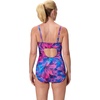 image:imageSpeedo Womens Swimsuit One Piece Endurance Shirred Tank Moderate CutAdj Glass Petals Peacoat