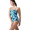 image:imageSpeedo Womens Swimsuit One Piece Endurance Shirred Tank Moderate CutAdj Kaluna Floral Dark Teal