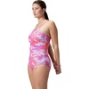 image:imageSpeedo Womens Swimsuit One Piece Endurance Shirred Tank Moderate CutAdj Kaluna Floral Neon Violet