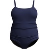 image:imageSpeedo Womens Swimsuit One Piece Endurance Shirred Tank Moderate CutAdj Peacoat