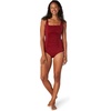 image:imageSpeedo Womens Swimsuit One Piece Endurance Shirred Tank Moderate CutRhubarb