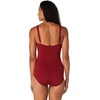 image:imageSpeedo Womens Swimsuit One Piece Endurance Shirred Tank Moderate CutRhubarb