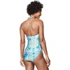 image:imageSpeedo Womens Swimsuit One Piece VNeck Halter Contemporary CutBlended Tie Dye