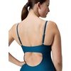 image:imageSpeedo Womens Swimsuit One Piece VNeck Strappy Back Contemporary CutAdjustable Dark Teal