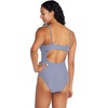 image:imageSpeedo Womens Swimsuit One Piece VNeck Strappy Back Contemporary CutTexture Cerulean Blue