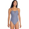 image:imageSpeedo Womens Swimsuit One Piece VNeck Strappy Back Contemporary CutTexture Summer Yellow