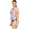 image:imageSpeedo Womens Swimsuit Top Tankini Adjustable High NeckTexture Tropical