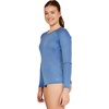image:imageSpeedo Womens Uv Swim Shirt Long Sleeve RashguardHeather Bright Cobalt