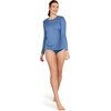 image:imageSpeedo Womens Uv Swim Shirt Long Sleeve RashguardHeather Bright Cobalt