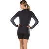 image:imageSpeedo Womens Uv Swim Shirt Long Sleeve RashguardSpeedo BlackGrey