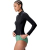 image:imageSpeedo Womens Uv Swim Shirt Long Sleeve RashguardZip Anthracite