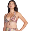 image:imageSpeedo Womens Swimsuit Bikini Top VNeck HalterBikini TopMixed Blooms
