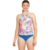 image:imageSpeedo Womens Swimsuit Top Tankini Adjustable High NeckTexture Tropical