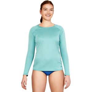 image:imageSpeedo Womens Uv Swim Shirt Long Sleeve RashguardHeather Porcelain