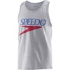 image:imageSpeedo UnisexAdult Tank Top Sleeveless Vintage Crew NeckMedium Heather Grey