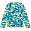 image:imageSpeedo Boys UV Swim Shirt Long Sleeve Tee GraphicCamo Cover Navigate