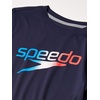 image:imageSpeedo Boys UV Swim Shirt Long Sleeve Tee GraphicRedWhiteBlue