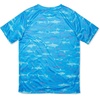 image:imageSpeedo Boys Uv Swim Shirt Short Sleeve Tee GraphicSharks Ibiza Blue