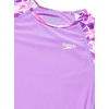 image:imageSpeedo Girls Uv Swim Shirt Short Sleeve Printed RashguardSweet Taro