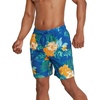 image:imageSpeedo Mens Swim Trunk Mid Length Redondo FloralFine Palace Blue