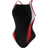 image:imageSpeedo Womens Swimsuit One Piece Endurance Cross Back Solid Adult Team ColorsBlackRed