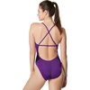 image:imageSpeedo Womens Swimsuit One Piece Endurance Cross Back Solid Adult Team ColorsEdge BlackPurple