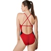 image:imageSpeedo Womens Swimsuit One Piece Endurance Cross Back Solid Adult Team ColorsEdge BlackRed