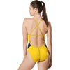 image:imageSpeedo Womens Swimsuit One Piece Endurance Cross Back Solid Adult Team ColorsEdge NavyGold