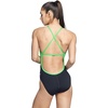 image:imageSpeedo Womens Swimsuit One Piece Endurance Cross Back Solid Adult Team ColorsSpark BlackGreen