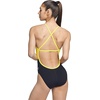 image:imageSpeedo Womens Swimsuit One Piece Endurance Cross Back Solid Adult Team ColorsSpark BlackYellow
