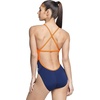 image:imageSpeedo Womens Swimsuit One Piece Endurance Cross Back Solid Adult Team ColorsSpark NavyOrange