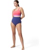 image:imageSpeedo Womens Swimsuit One Piece Sweetheart Moderate CutBanded Hapuna Blue