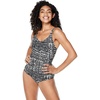 image:imageSpeedo Womens Swimsuit One Piece Sweetheart Moderate CutFinger Print Speedo Black