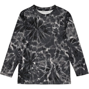 image:imageSpeedo Boys UV Swim Shirt Long Sleeve Tee GraphicTide Pool Anthracite