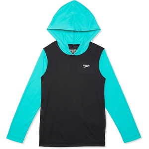 image:imageSpeedo Boys Uv Swim Shirt Long Sleeve Tee GraphicAnthracite Hoodie