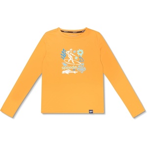 image:imageSpeedo Boys Uv Swim Shirt Long Sleeve Tee GraphicSurf Mandarin Peel