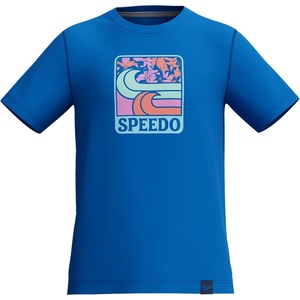 image:imageSpeedo Boys Uv Swim Shirt Short Sleeve Tee GraphicTurkish Sea
